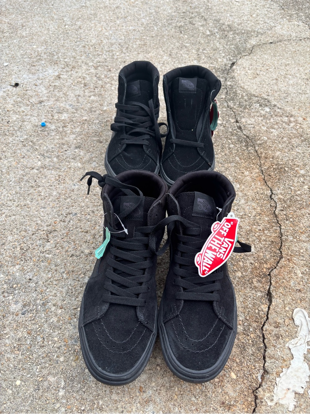 Vans Men’s Black High-Top Suede Sneakers